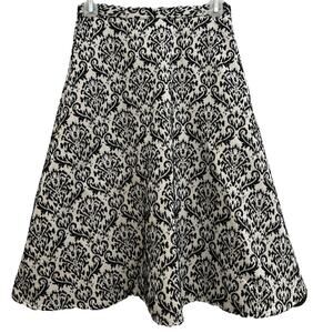 Gianni Bini Skirt French Damask Warm Jacquard Pockets XS 2 Woven A-line